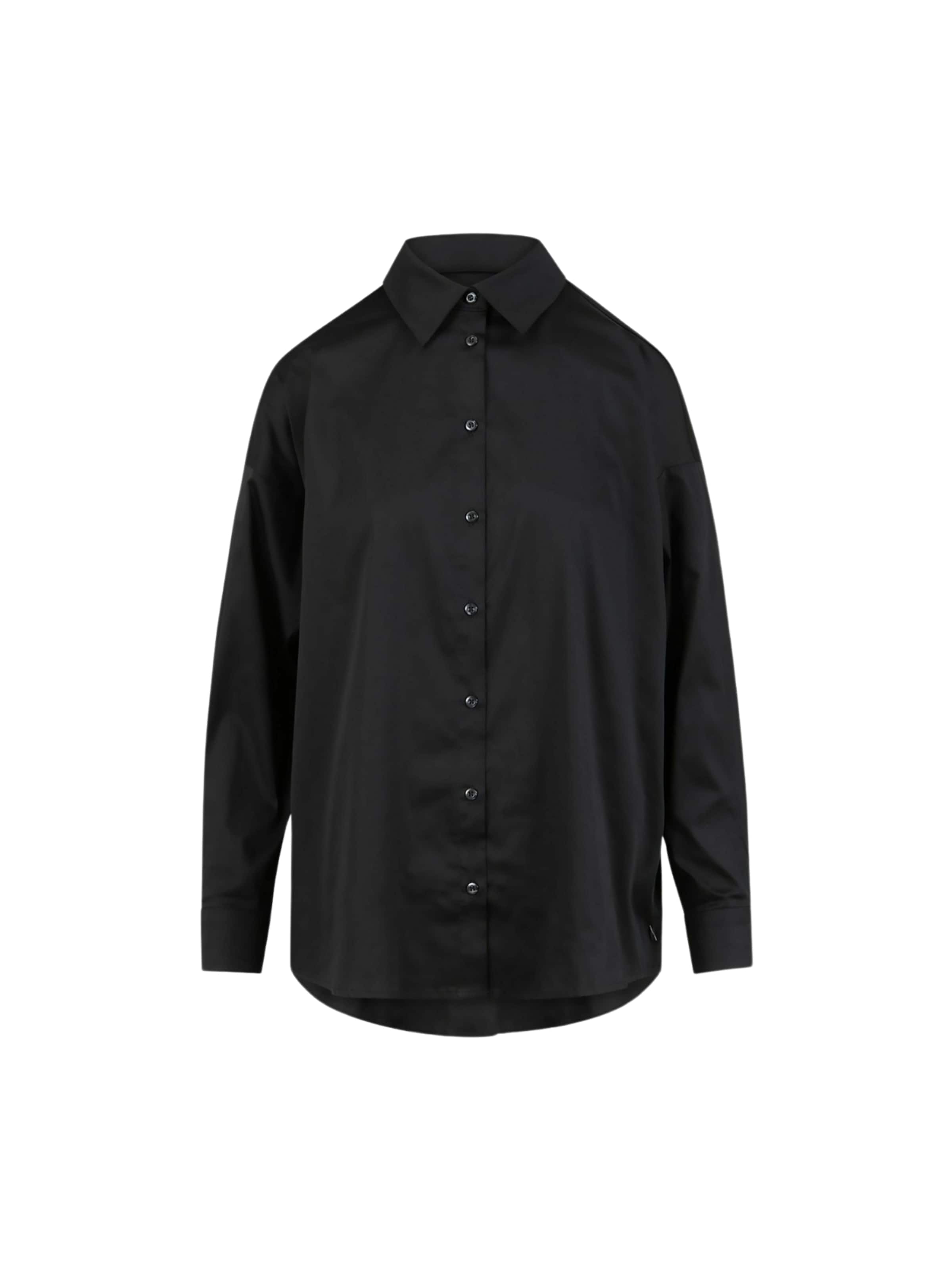 Coster Copenhagen Shirt ' Boxy ' in Black: front