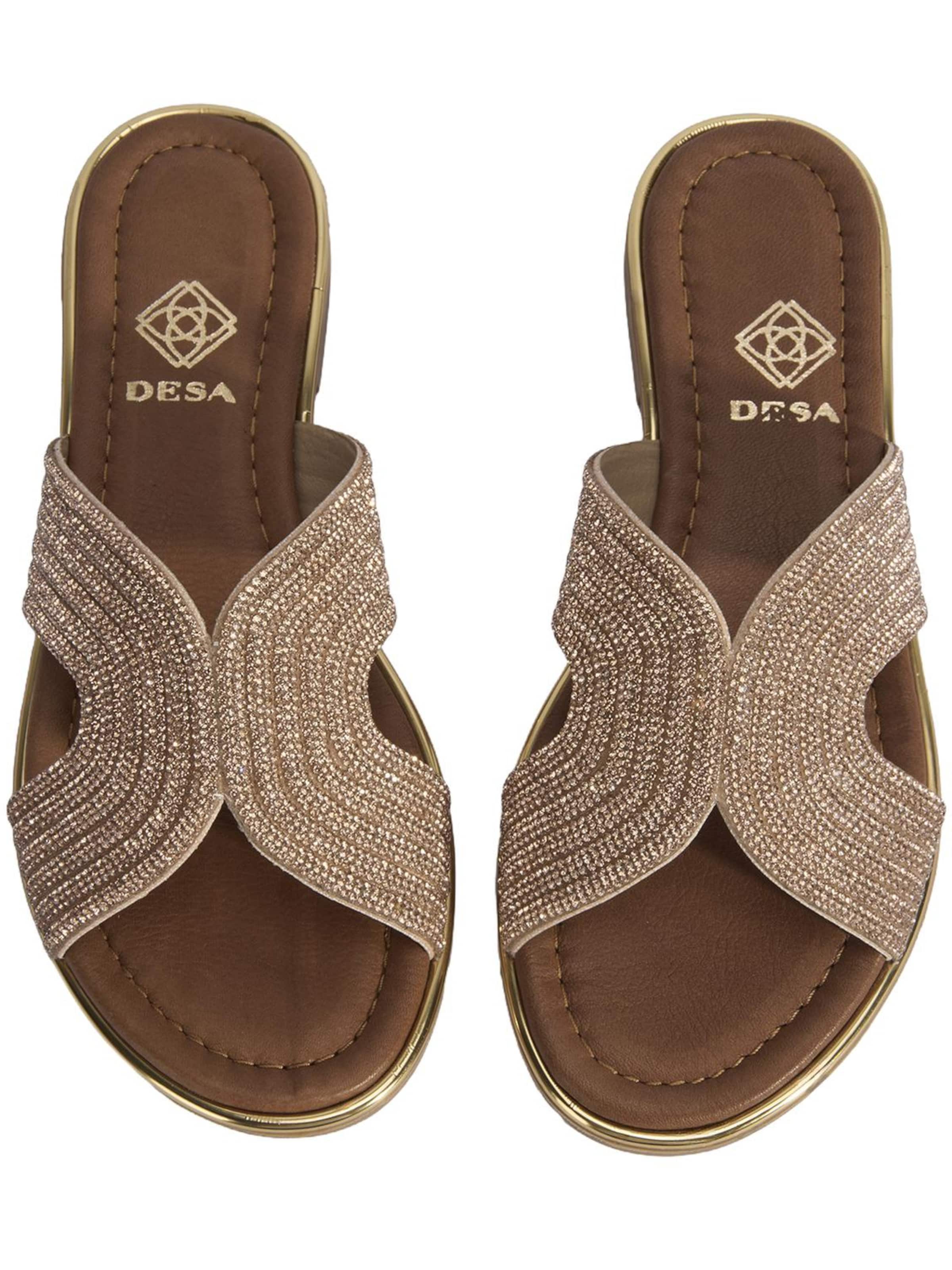 Desa Slippers 'Hausschuhe' in Brown