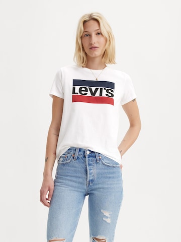 LEVI'S ® Shirt 'The Perfect Tee' in Wit: voorkant