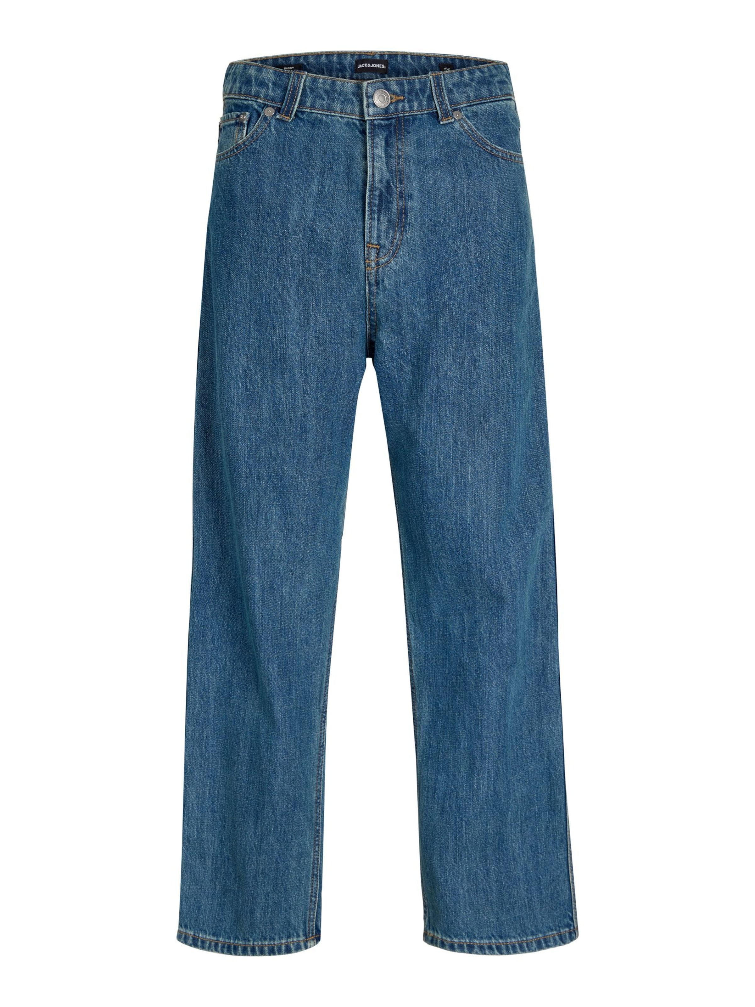 Baggy Jean 'JJIALEX JJNORREBRO' Jack & Jones Junior en bleu : devant