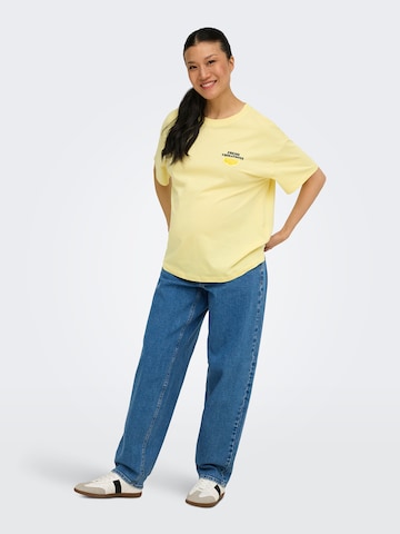 Only Maternity Koszulka w kolorze żółty