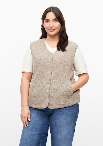 s.Oliver CURVE Weste in Beige: Vorderseite