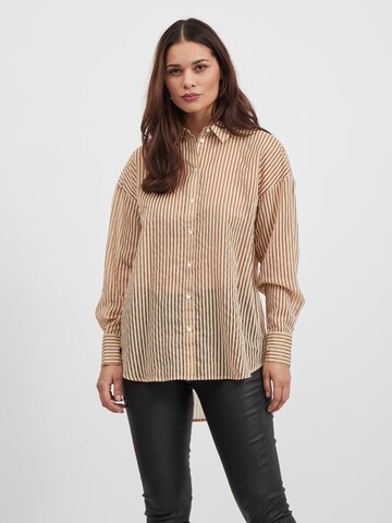 VILA Blouse 'Woke' in Bruin: voorkant