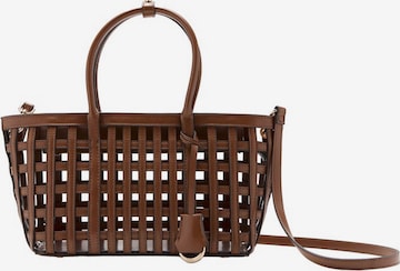 MANGO Handbag 'Cesta' in Brown: front