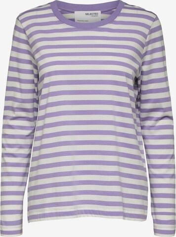 Selected Femme Petite Shirt in Purple: front