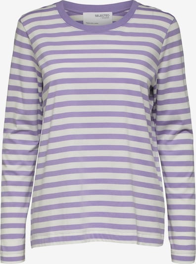 Selected Femme Petite Shirt in helllila / weiß, Produktansicht