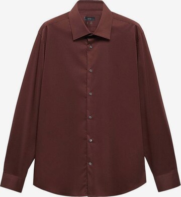 MANGO MAN Button Up Shirt in Red: front
