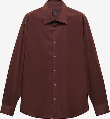 MANGO MAN Button Up Shirt in Red: front