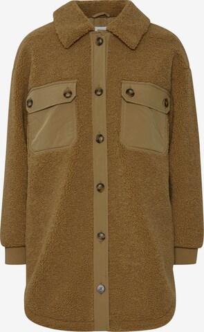 ICHI Between-Season Jacket 'FLORIZA' in Brown: front