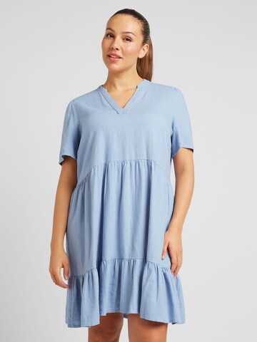 Robe 'TIRI' ONLY Carmakoma en bleu : devant