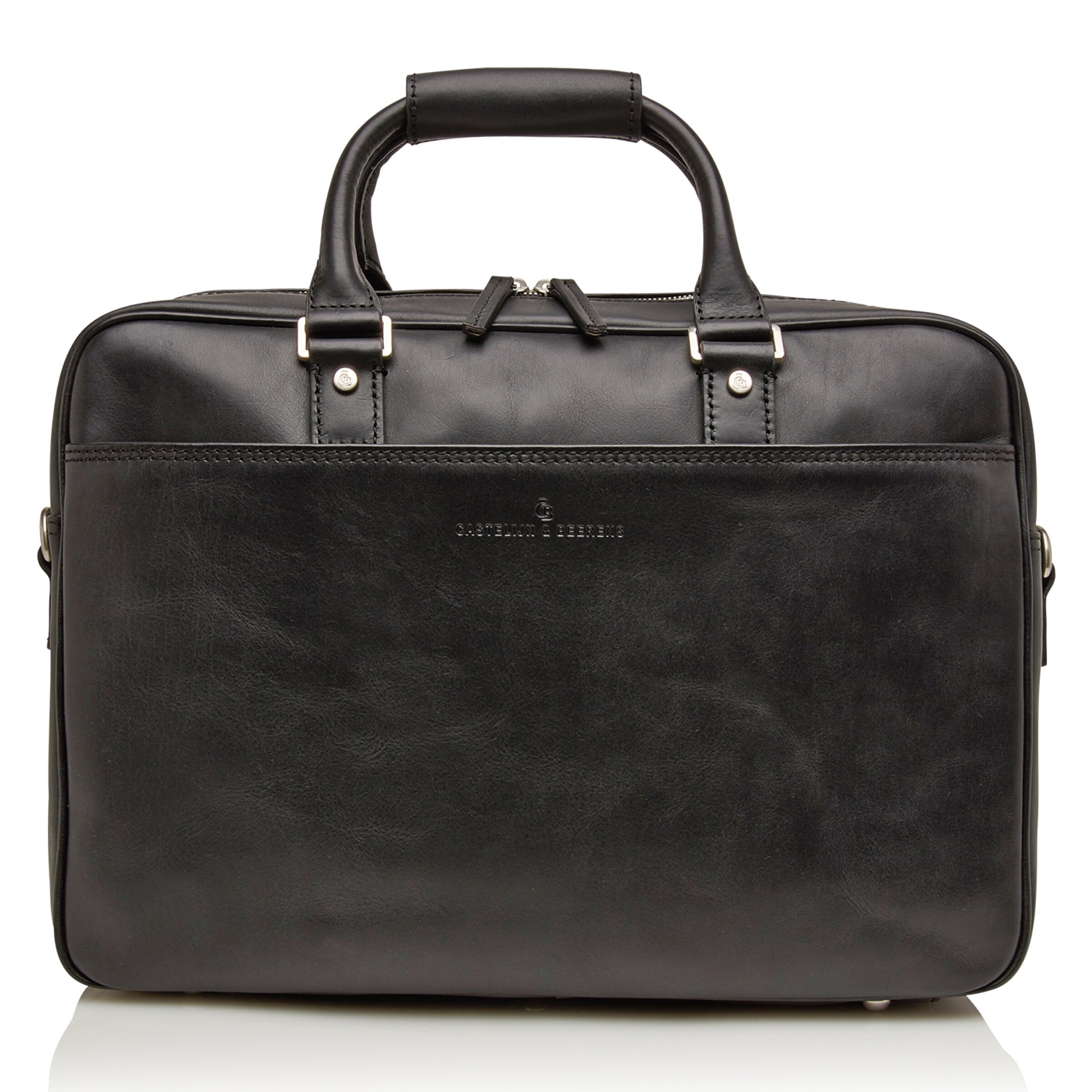 Borsa portadocumenti 'Verona' di Castelijn & Beerens in nero: frontale