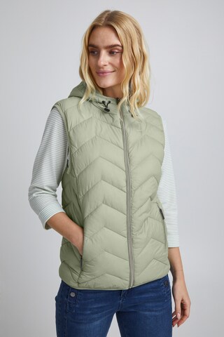 Fransa Bodywarmer 'PADDING' in Groen: voorkant