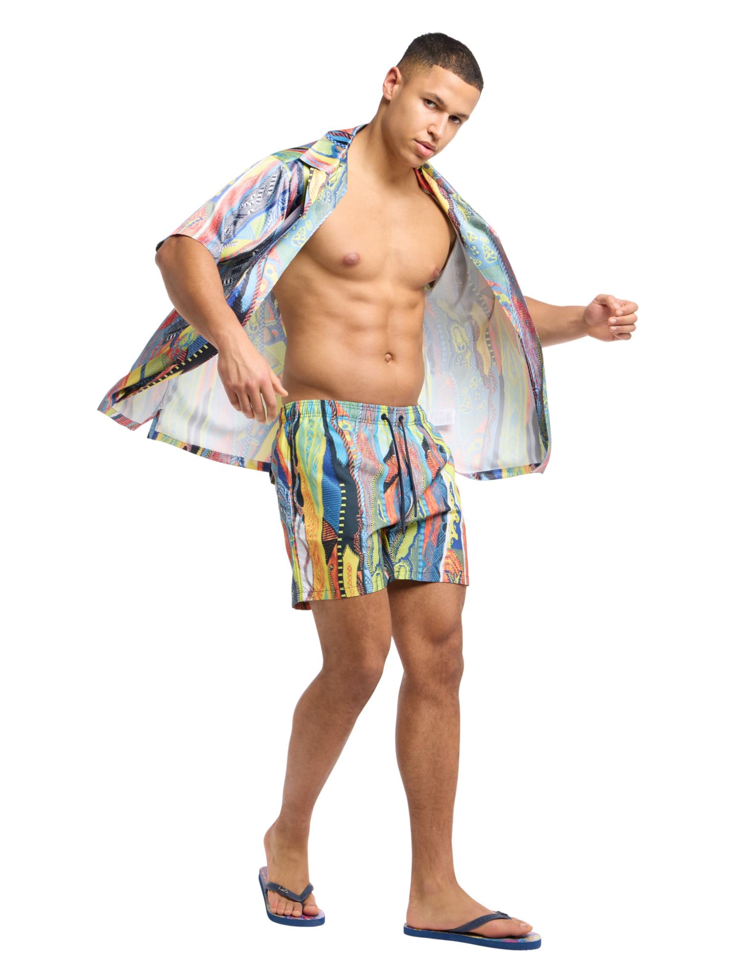 Carlo Colucci Comfort Fit Hemd 'Egetmann' in Mischfarben