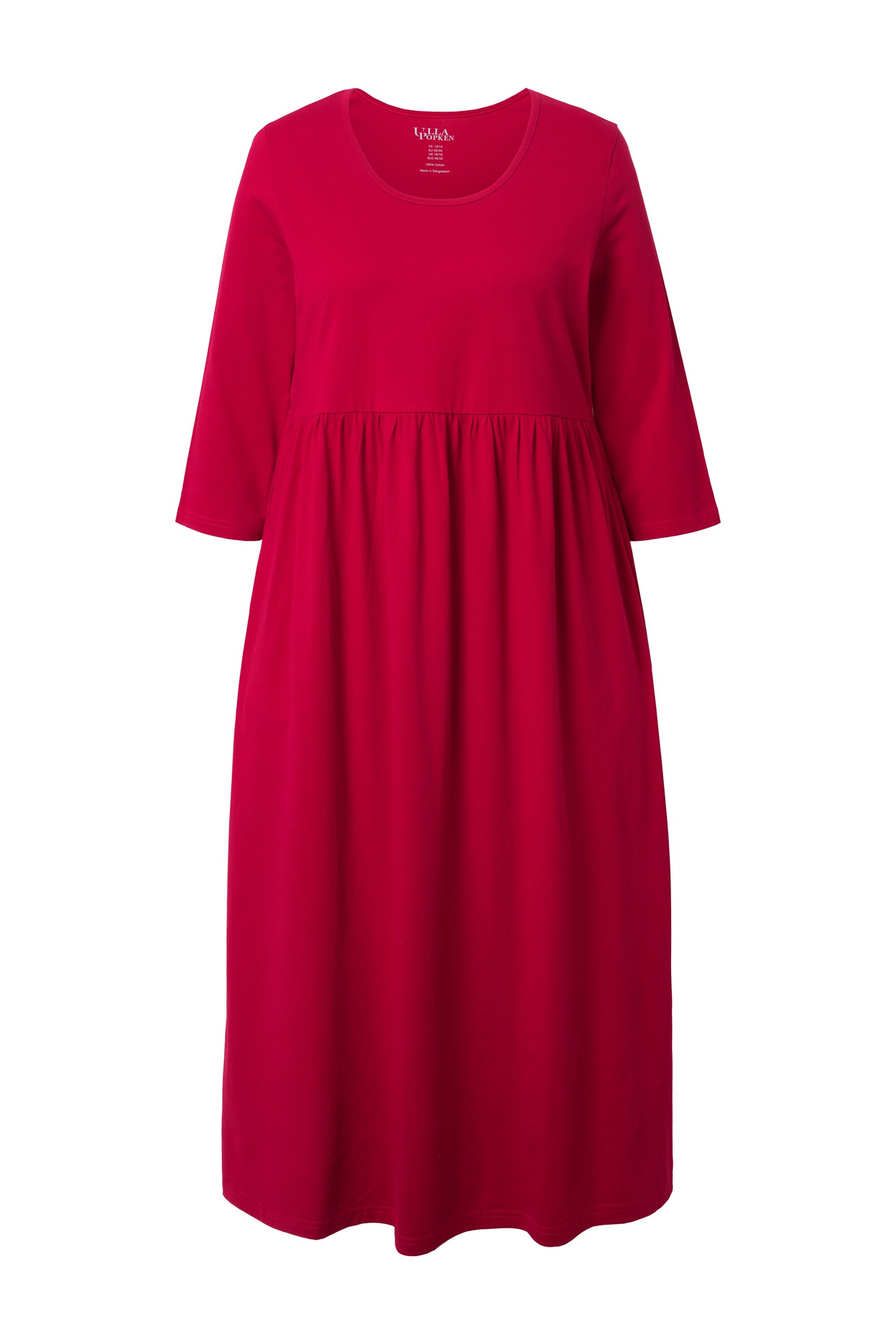 Ulla Popken Jurk in Rood: voorkant