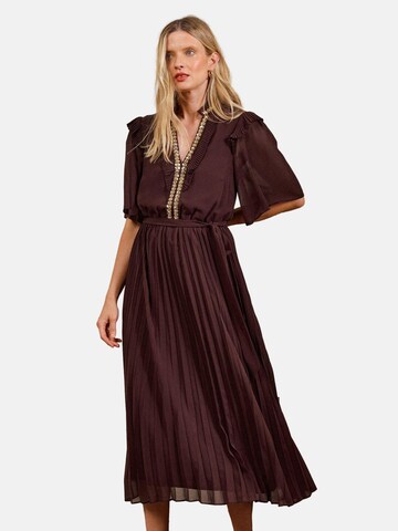 Abito di love & roses in marrone: frontale