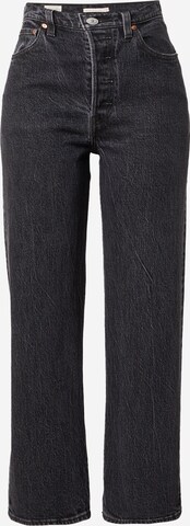 Jeans 'Ribcage Straight Ankle' de la LEVI'S ® pe negru: față