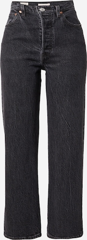 LEVI'S Jeans 'RIBCAGE' in Zwart: voorkant
