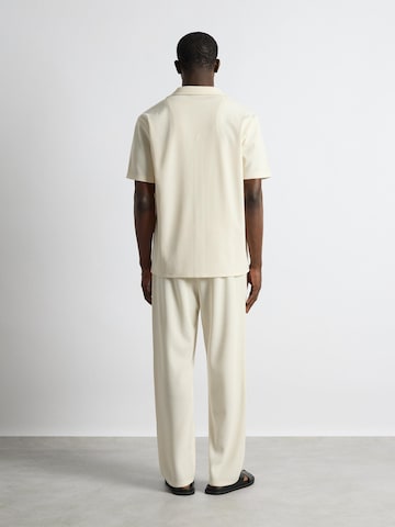 Burocs Comfort fit Button Up Shirt in White