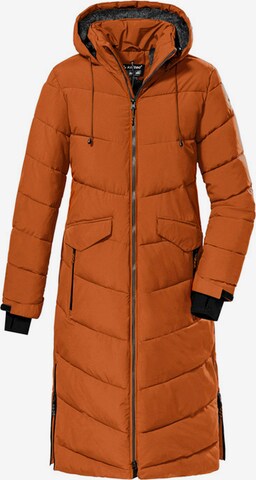 KILLTEC Outdoor coat 'KOW 62' in Yellow: front