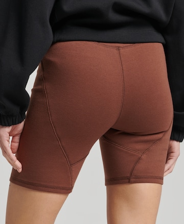 Superdry Skinny Workout Pants in Brown