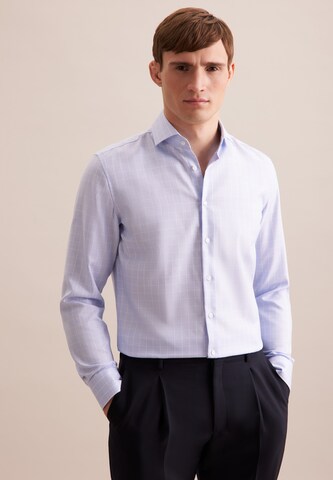 SEIDENSTICKER Slim fit Business shirt 'Smart Classics' in Blue: front