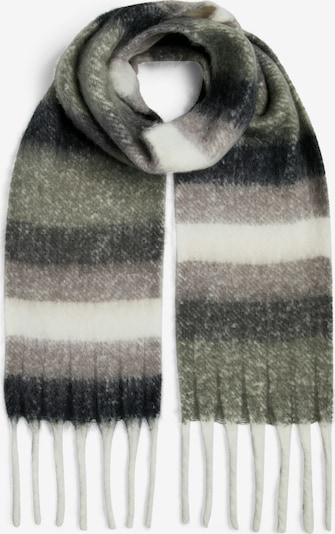 PIECES Šal 'PCLULU' u taupe siva / maslinasta / crna / bijela, Pregled proizvoda