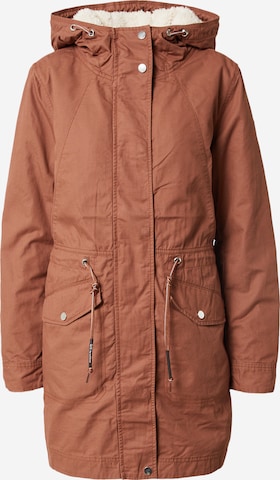 Parka d’hiver QS en marron : devant