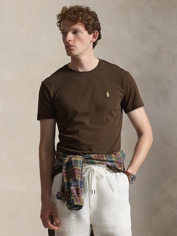 Polo Ralph Lauren Regular fit Μπλουζάκι σε καφέ: μπροστά