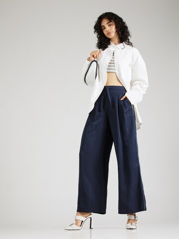 SCOTCH & SODA Wide Leg Hosen 'Eleni' in Blau