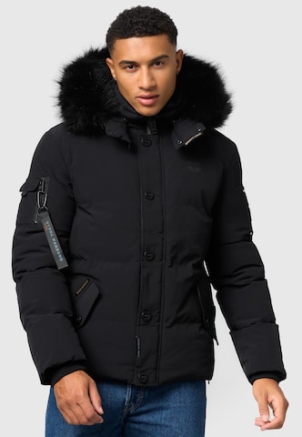 STONE HARBOUR Winter Jacket 'Halvaar' in Black: front