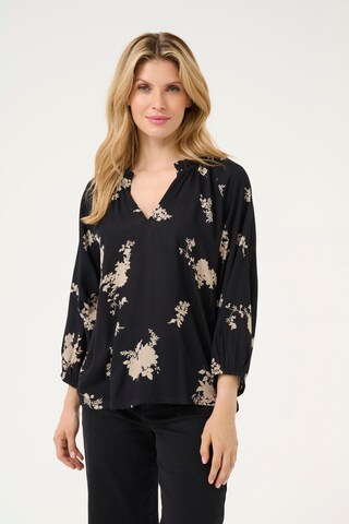 Kaffe Bluse 'KA Sigrid' in Schwarz: Vorderseite