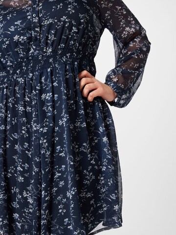 Robe-chemise 'Linda' ABOUT YOU Curvy en bleu