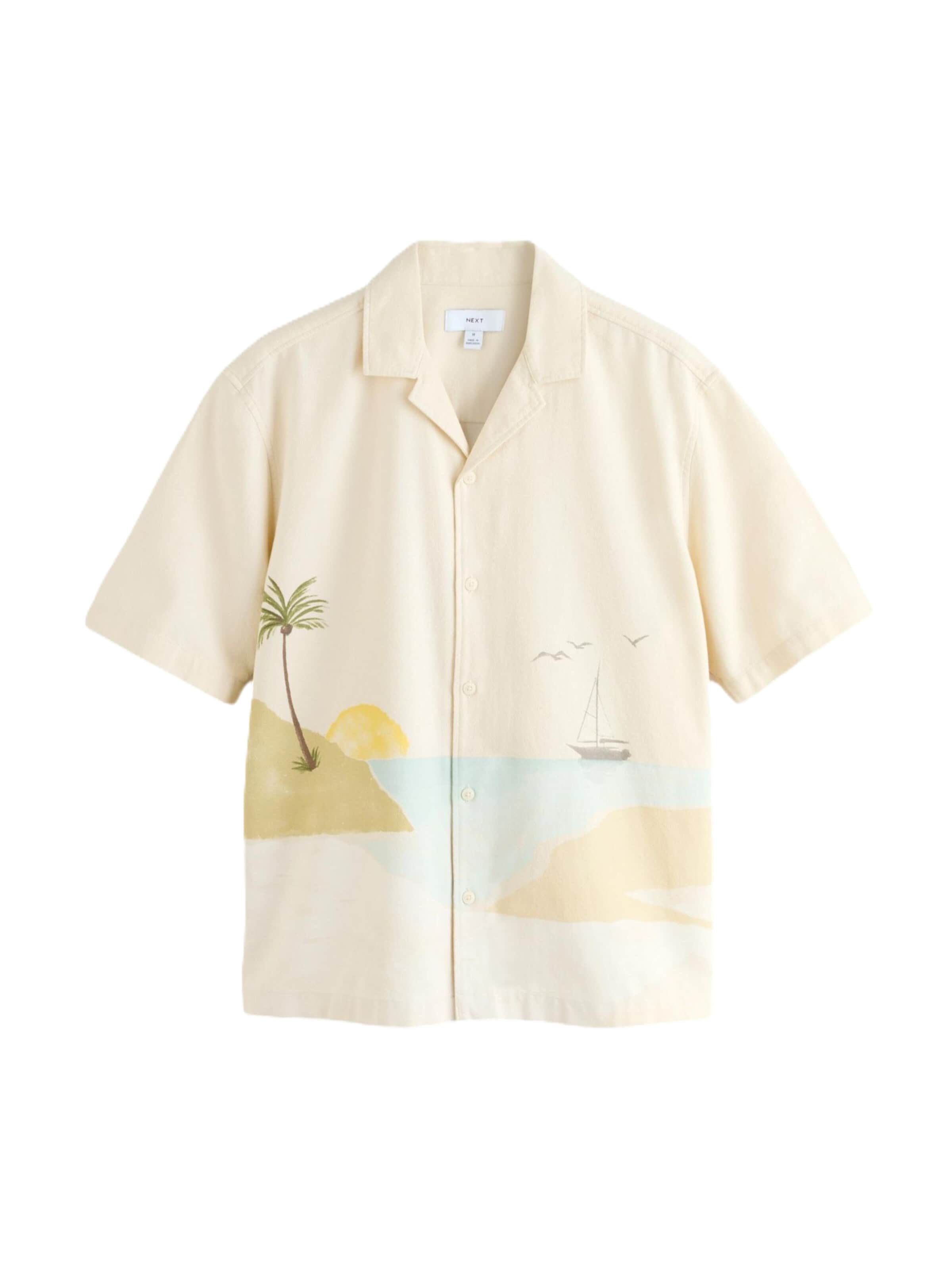 Next Button Up Shirt in Ecru / Sky blue / Honey / Khaki, Item view