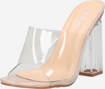 Nasty Gal Pantolette i beige: framsida