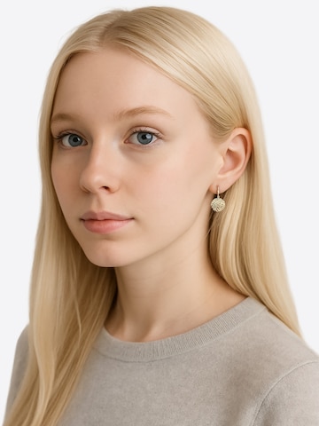Sofia Milani Ohrringe 'Snowflake'‌‌‌ in Gold: Vorderseite