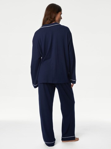 Marks & Spencer Pyjama in Blau