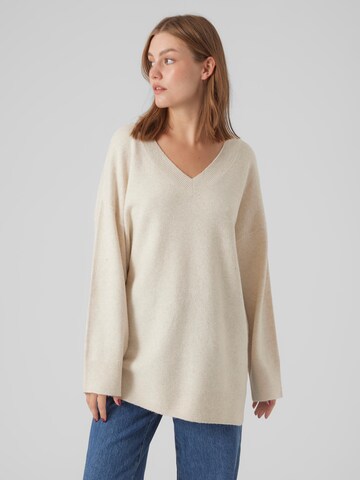 VERO MODA Sweater 'Doffy' in Beige: front