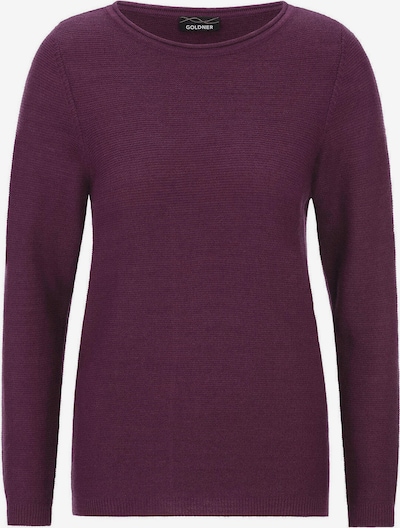 Goldner Pullover in S in beere, Produktansicht