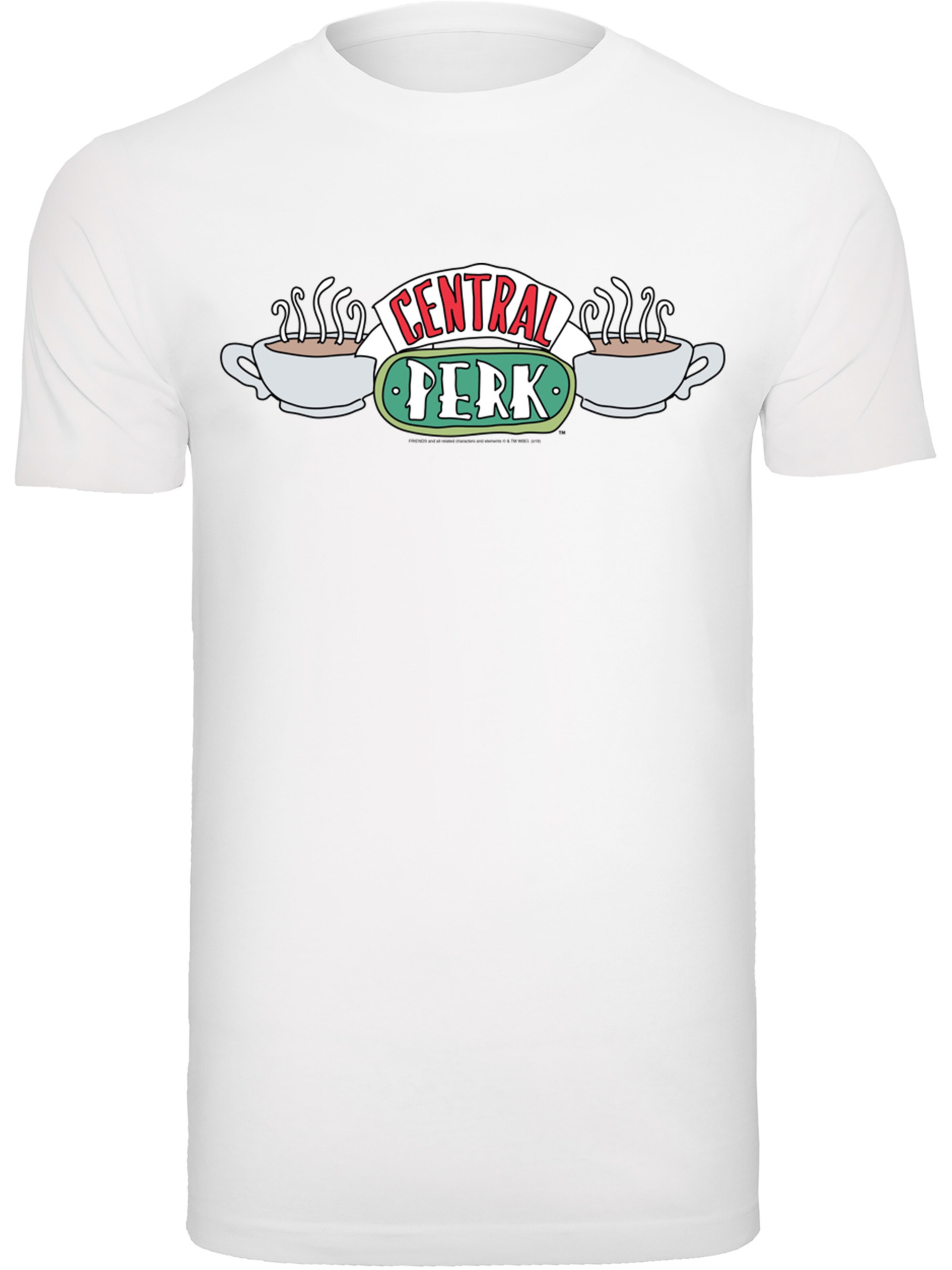 T-Shirt 'Friends Central Perk Sketch' F4NT4STIC en blanc : devant