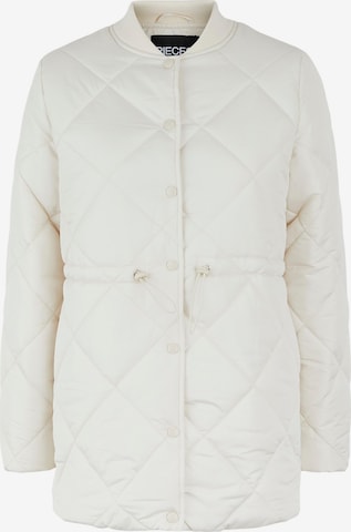 PIECES Between-season jacket 'Bee' in White: front