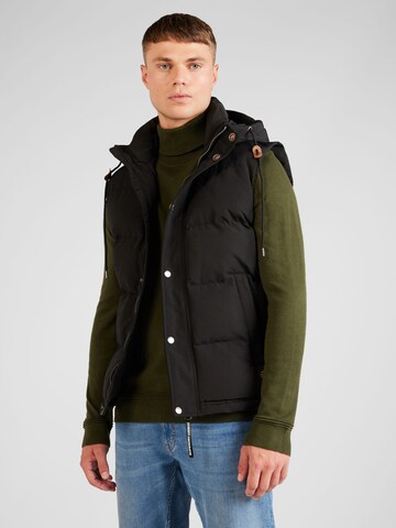 Superdry Bodywarmer 'EVEREST' in Zwart: voorkant