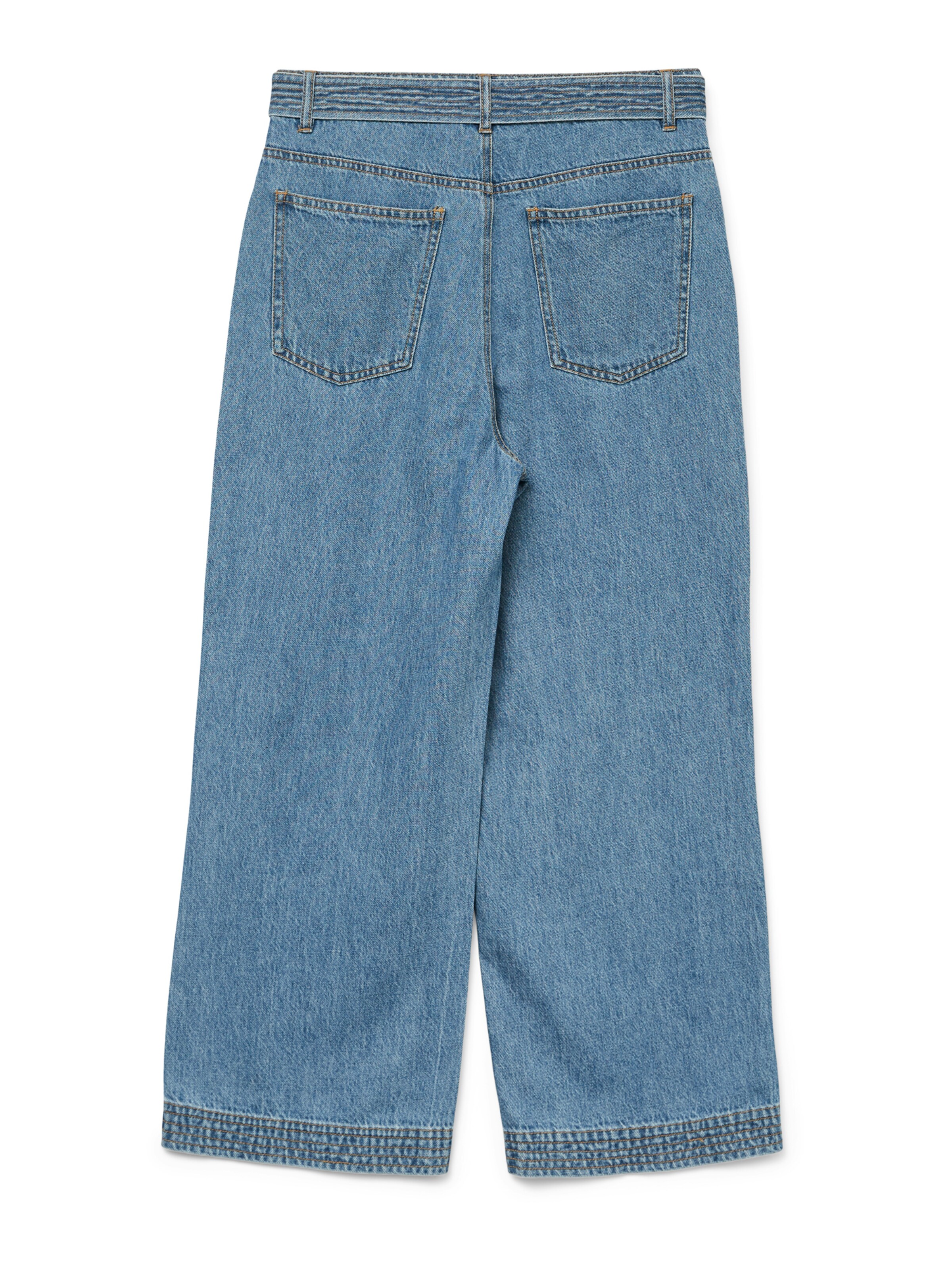 Vero Moda Petite - Pierna ancha Vaquero 'VMKATHY' en azul