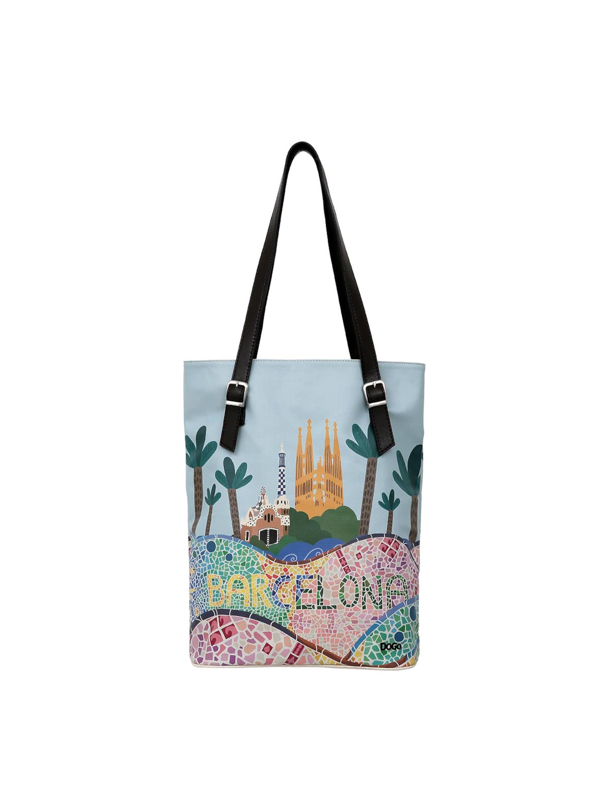 DOGO Shopper 'DOGO  - The Mosaics of Barcelona'‌‌‌‌‌‌‌‌‌ in Blau: Vorderseite