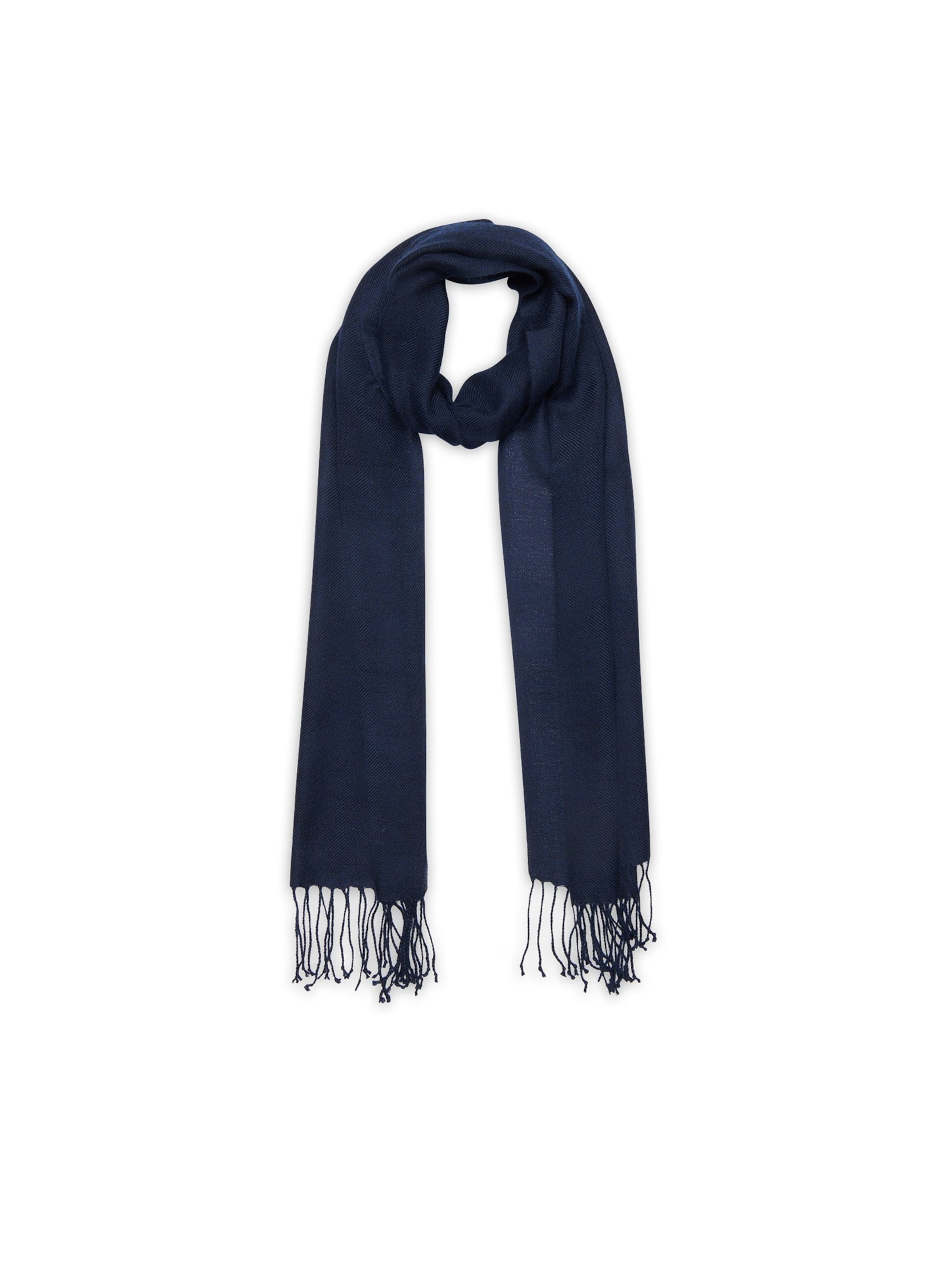 Noolur Sjal 'CANELA' i blå: forside