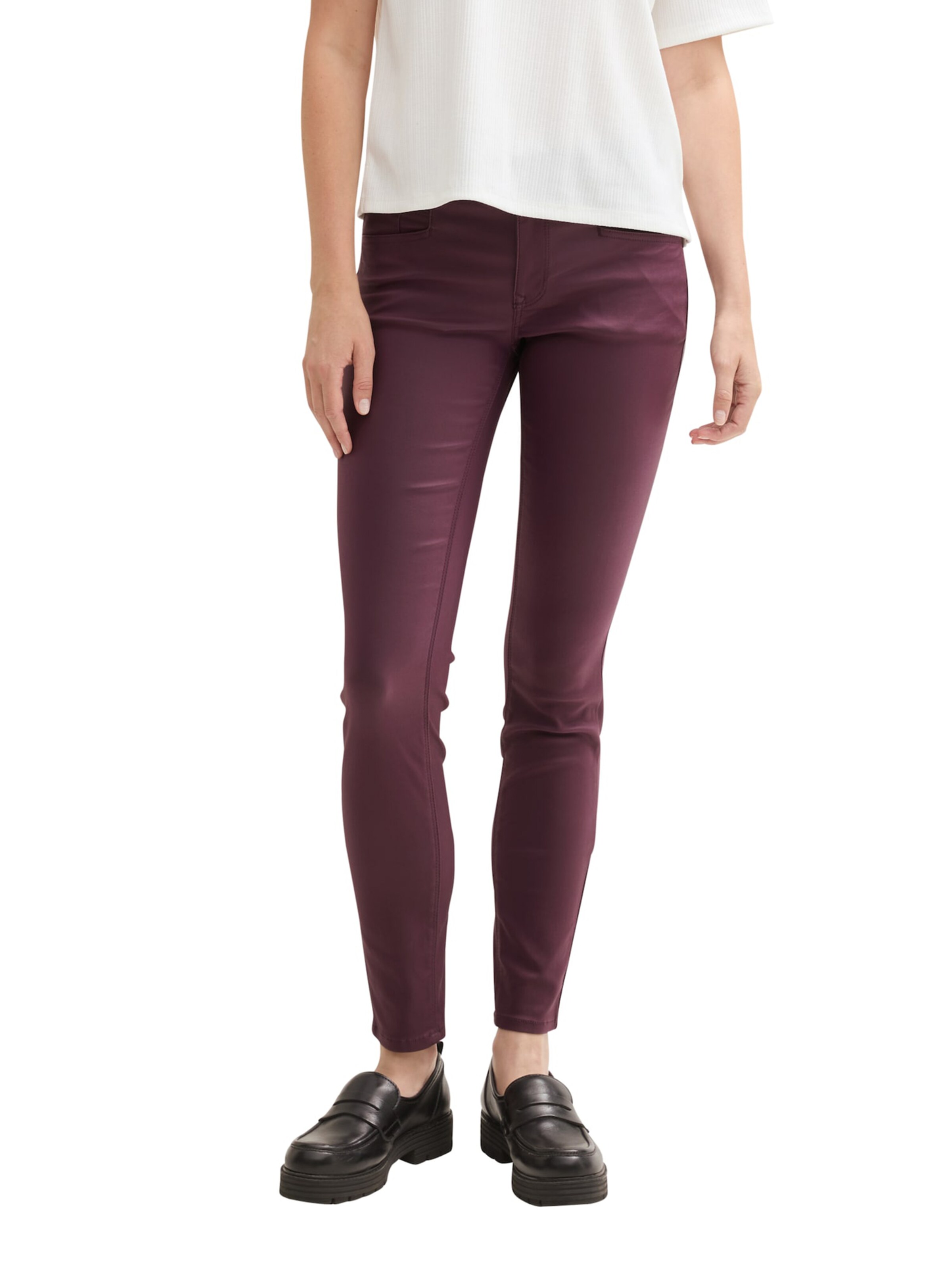 TOM TAILOR - Skinny Vaquero 'Alexa' en lila: frente