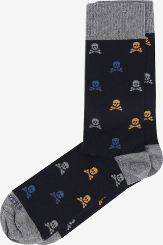 Scalpers Socks in Blue: front