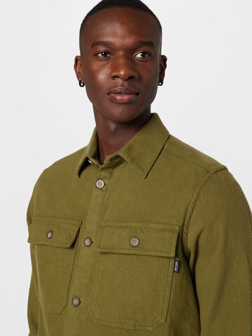 Only & Sons Regular fit Button Up Shirt 'Scott' in Green