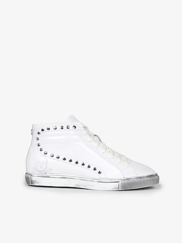 Scalpers High-Top Sneakers in White