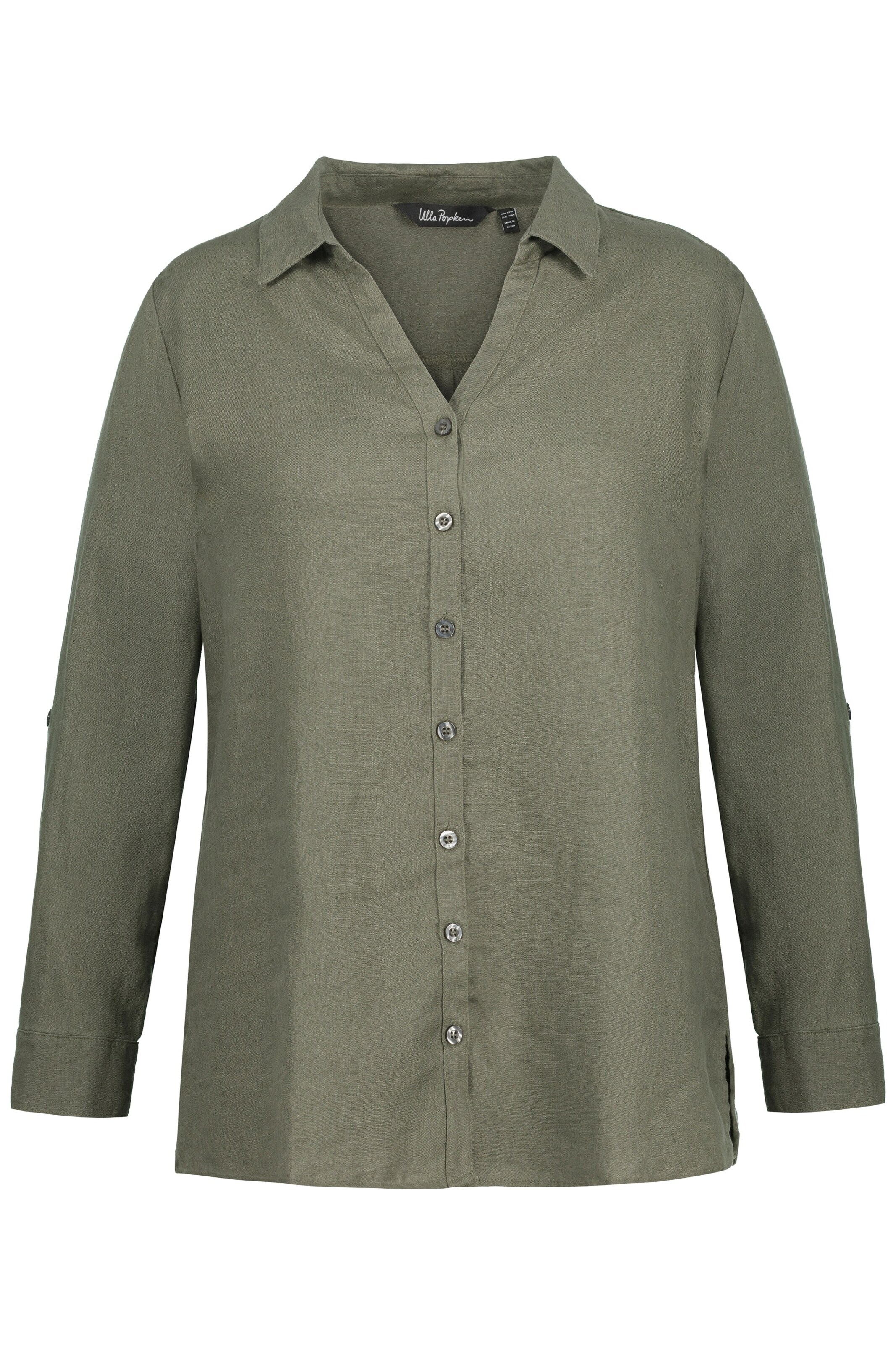 Ulla Popken Blouse in Green: front