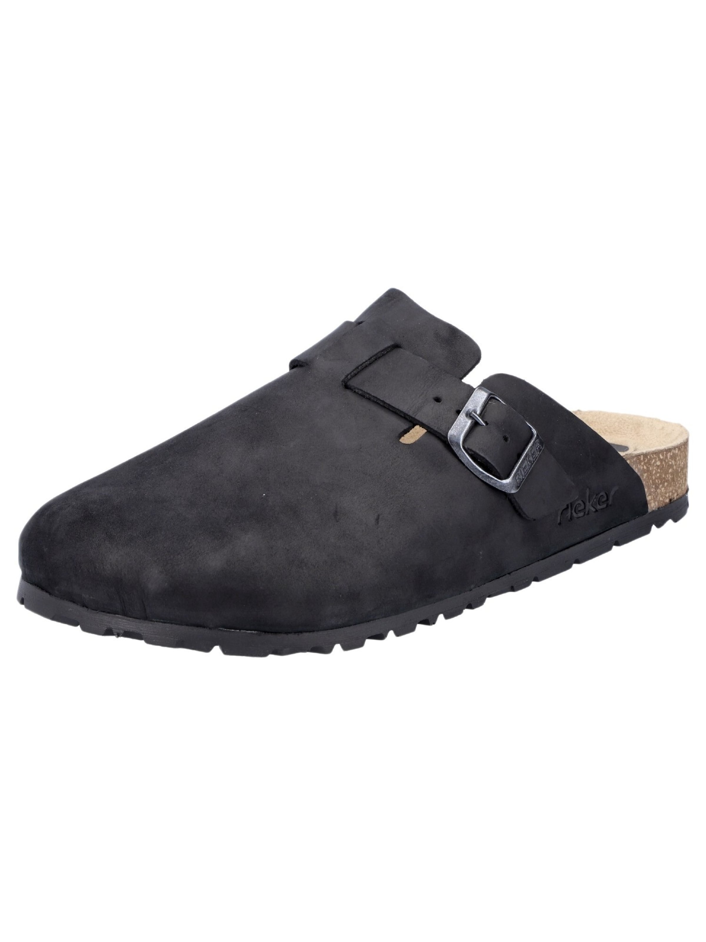 Rieker Muiltjes in Zwart: voorkant